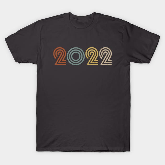 2022 Birth Year Anniversary Retro Style T-Shirt by Elsie Bee Designs